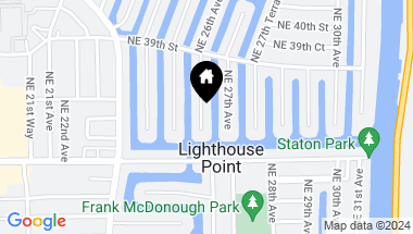 Map of 3730 NE 26th Ave, Lighthouse Point FL, 33064
