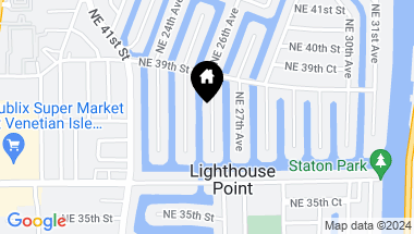 Map of 3801 NE 26th Ave, Lighthouse Point FL, 33064