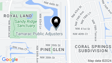 Map of 8202 NW 41st St, Coral Springs FL, 33065