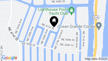 Map of 2640 NE 41st St, Lighthouse Point FL, 33064