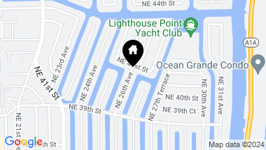 Map of 4050 NE 26th Ave, Lighthouse Point FL, 33064