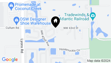 Map of 4102 NW 41st Dr, Coconut Creek FL, 33073