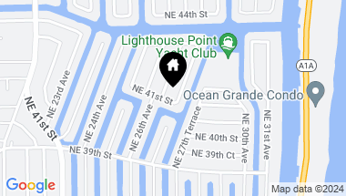 Map of 4101 NE 27th Ave, Lighthouse Point FL, 33064