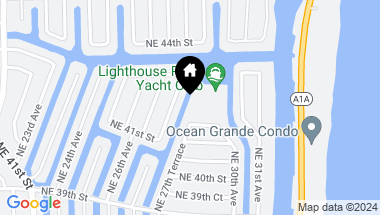 Map of 2717 NE 42nd St 2717, Lighthouse Point FL, 33064