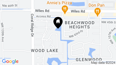 Map of 4291 NW 114th Ter, Coral Springs FL, 33065