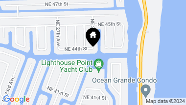 Map of 2850 NE 44th Street, Lighthouse Point FL, 33064