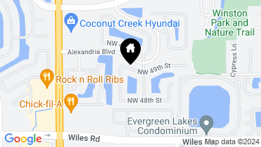 Map of 5450 NW 49th Street, Coconut Creek FL, 33073