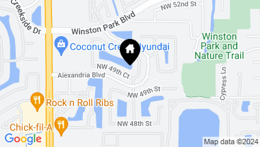 Map of 5405 NW 49th Court, Coconut Creek FL, 33073