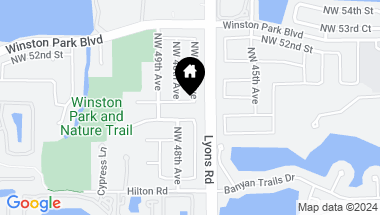 Map of 4732 NW 51st St, Coconut Creek FL, 33073