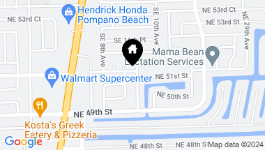Map of 5051 NE 24th Ave, Lighthouse Point FL, 33064