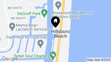 Map of 1160 Hillsboro Mile # 907, Hillsboro Beach FL, 33062