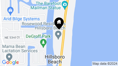 Map of 1187 Hillsboro Mile 3w, Hillsboro Beach FL, 33062
