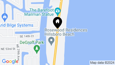 Map of 1194 Hillsboro Mile 73, Hillsboro Beach FL, 33062