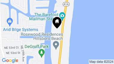 Map of 1198 Hillsboro Mile 318, Hillsboro Beach FL, 33062
