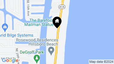 Map of 1203 Hillsboro Mile 8a, Hillsboro Beach FL, 33062