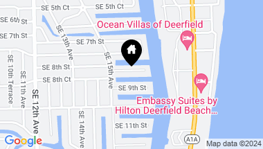 Map of 1550 SE 8 Street, Deerfield Beach FL, 33441