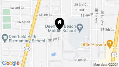 Map of 185 SE 7th Street, Deerfield Beach FL, 33441