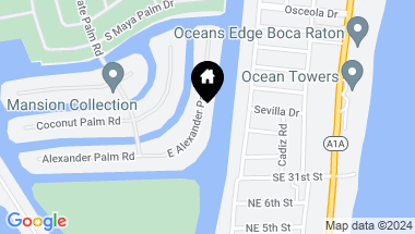 Map of 444 E Alexander Palm Road, Boca Raton FL, 33432