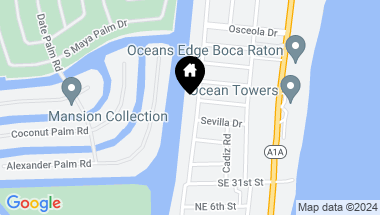 Map of 2821 Spanish River Road, Boca Raton FL, 33432