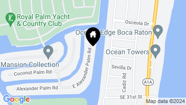 Map of 500 E Alexander Palm Road, Boca Raton FL, 33432
