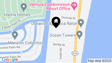 Map of 727 Granada Drive, Boca Raton FL, 33432