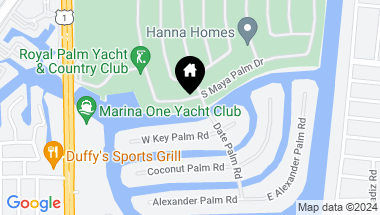 Map of 264 S Maya Palm Drive, Boca Raton FL, 33432