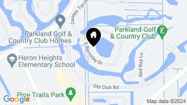 Map of 10423 S Barnsley Drive, Parkland FL, 33076