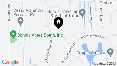 Map of 7715 E Upper Ridge Drive, Parkland FL, 33067