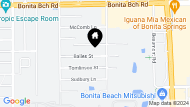 Map of 3572 Bailes ST, BONITA SPRINGS FL, 34134