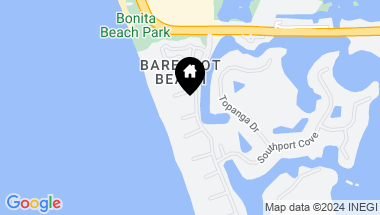 Map of 205 Barefoot Beach BLVD, BONITA SPRINGS FL, 34134