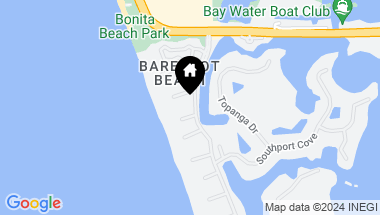 Map of 205 Barefoot Beach BLVD, BONITA SPRINGS FL, 34134