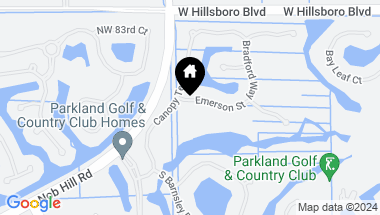 Map of 10452 Emerson Street, Parkland FL, 33076