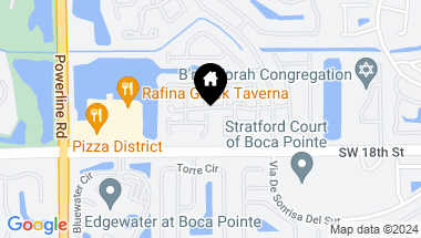 Map of 6710 Via Regina, Boca Raton FL, 33433