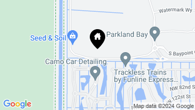 Map of 12665 S Bay Trl, Parkland FL, 33076