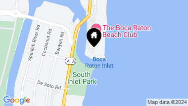 Map of 1000 S Ocean Boulevard 408, Boca Raton FL, 33432