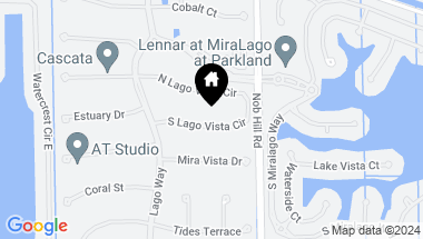 Map of 10495 S Lago Vista Circle, Parkland FL, 33076