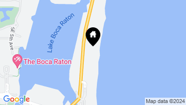 Map of 600 S Ocean Boulevard 8040, Boca Raton FL, 33432