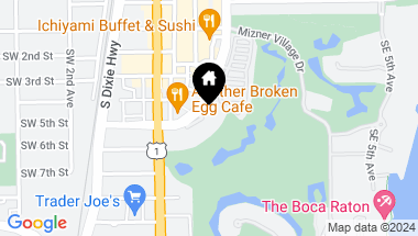 Map of 500 SE Mizner Boulevard A608, Boca Raton FL, 33432