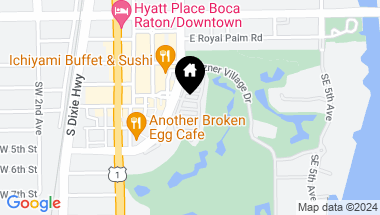 Map of 200 SE Mizner Boulevard 615, Boca Raton FL, 33432