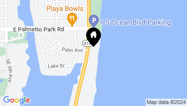 Map of 250 S Ocean Boulevard 5f, Boca Raton FL, 33432