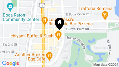 Map of 99 SE Mizner Blvd 637, Boca Raton FL, 33432