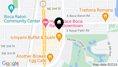 Map of 99 SE Mizner Boulevard Ph 16, Boca Raton FL, 33432