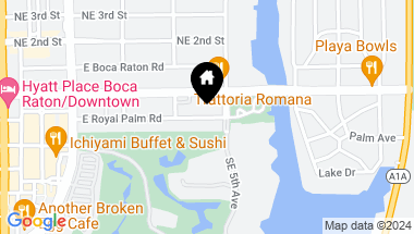 Map of 475 E Royal Palm Road 605, Boca Raton FL, 33432