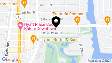 Map of 327 E Royal Palm Road 703, Boca Raton FL, 33432