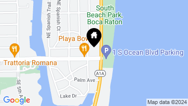 Map of 1 N Ocean Boulevard 303, Boca Raton FL, 33432