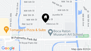 Map of 874 Hibiscus Street, Boca Raton FL, 33486