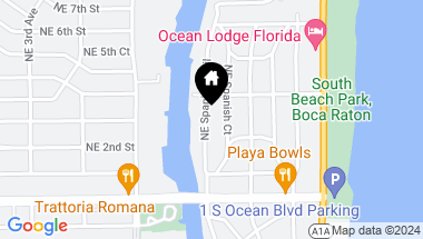 Map of 300 NE Spanish Trail, Boca Raton FL, 33432