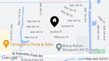 Map of 855 Azalea Street, Boca Raton FL, 33486
