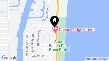 Map of 561 N Ocean Boulevard, Boca Raton FL, 33432
