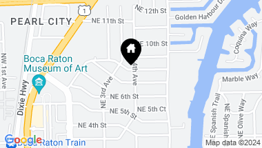 Map of 398 NE 8th Street, Boca Raton FL, 33432